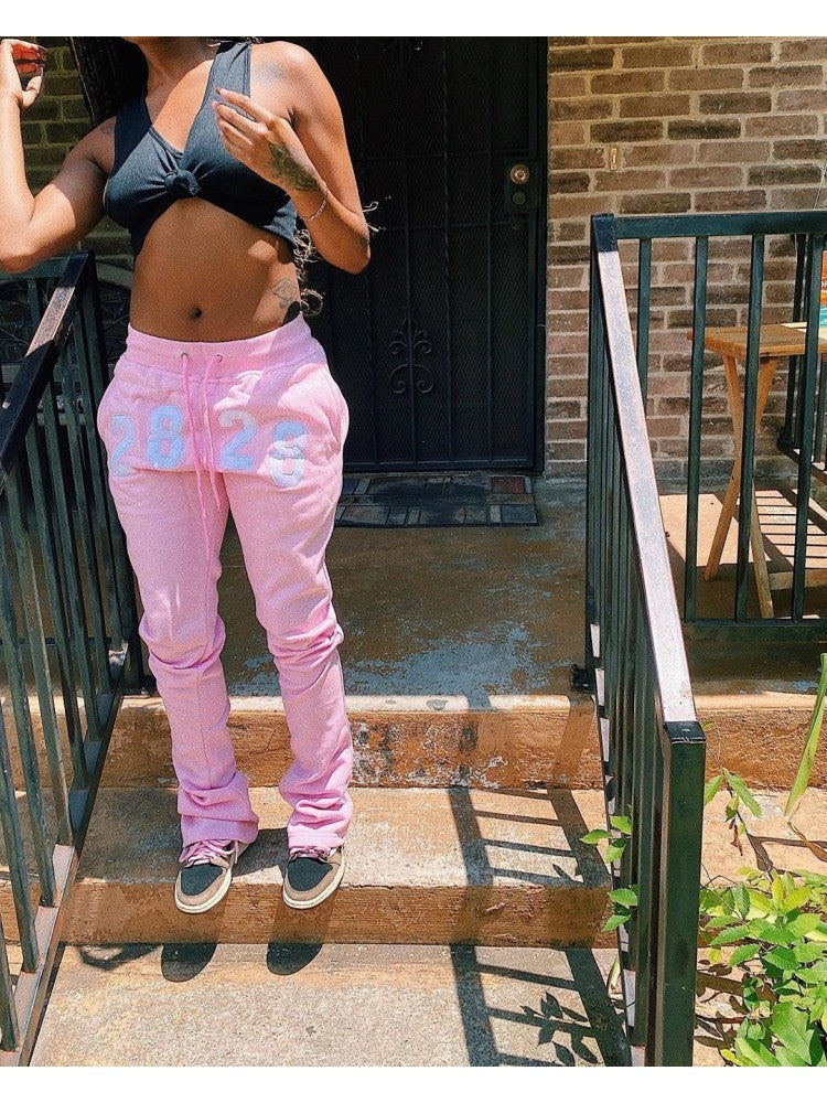 Pink Graphic Joggers
